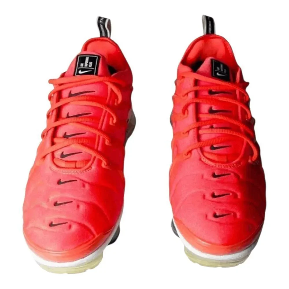 NIKE Air VaporMax Plus 'Overbranding Bright Crimson' Running Shoes Size 8.5